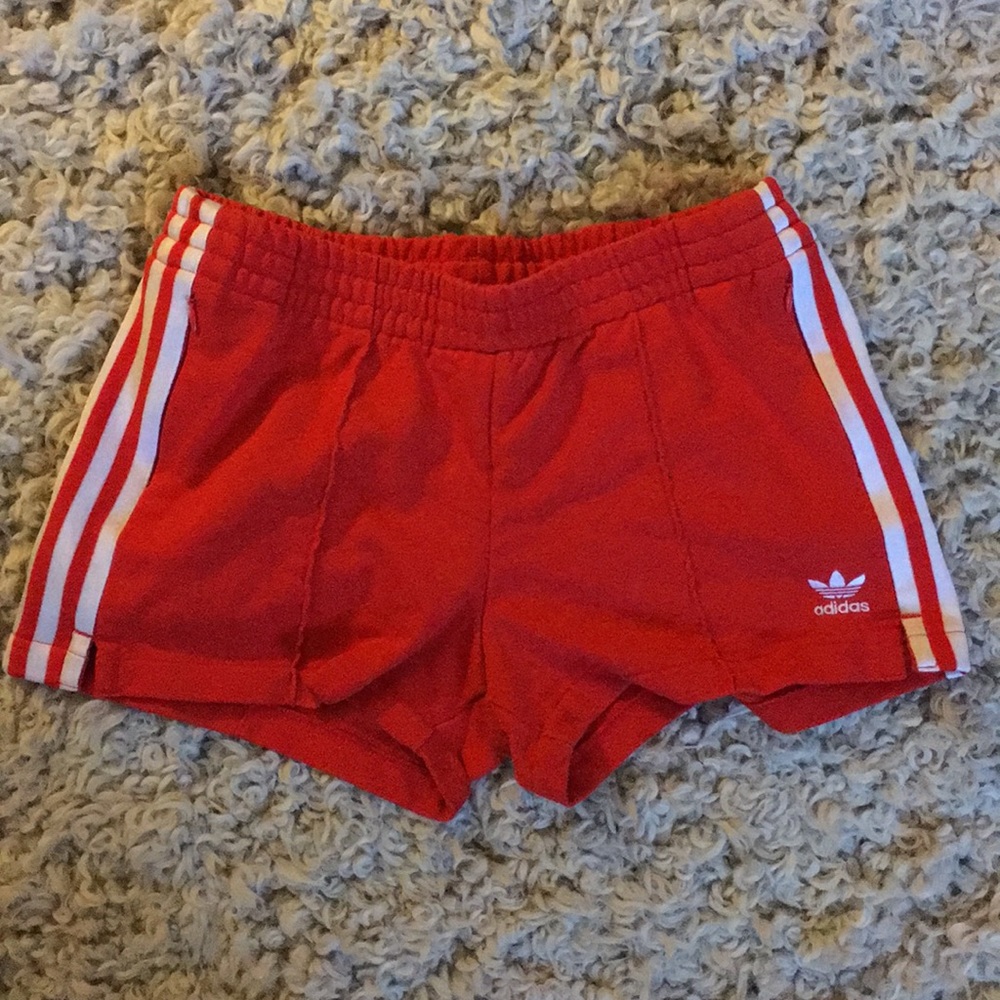 Adidas shorts red women’s